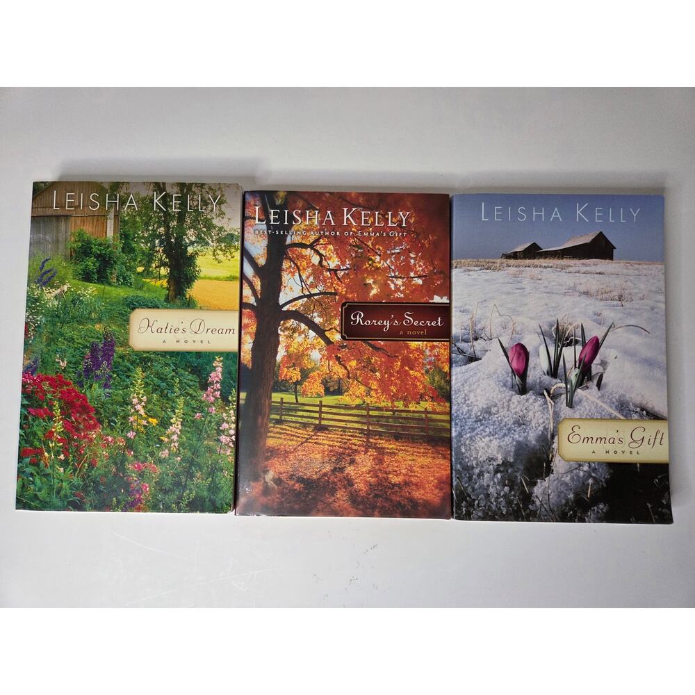 Leisha Kelly 3 Book Lot Country Road Chronicles‎ Emma’s Gift Katie's Dream